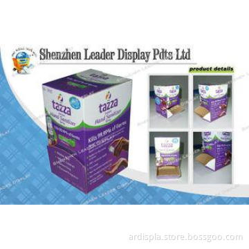 Supermarkets Cardboard Counter Display Boxes 4C Printing Wi